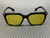 BURBERRY BE4337F 300185 Black Yellow Men's 56 mm Sunglasses