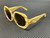 TORY BURCH TY7195U 195073 Ivory Horn Brown Women's 55 mm Sunglasses