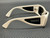 VERSACE VE4481 314 87 White Grey Women's 54 mm Sunglasses