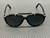 PERSOL PO0202S 95 3R Black Blue Polarized 57 mm Men's Sunglasses