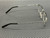 MONT BLANC MB0374OA 001 Silver Black Titanium Men's Extra Large 54 mm Eyeglasses