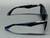 BURBERRY BE4451U 411187 Blue Havana Grey Men's 54 mm Sunglasses
