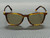 MIU MIU MU B03S 26E10R Striped Tobacco Yellow Women's 53 mm Sunglasses