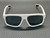 PRADA LINEA ROSSA PS B02S AAI40A Matte White Silver Mirror Blue 59 mm Sunglasses