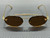 VERSACE VE2295 100273 Gold Dark Brown Women's 56 mm Sunglasses
