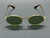RAY BAN RB3931 001 4E Arista Gold Green Unisex 54 mm Sunglasses