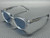 BURBERRY BE4477 421072 Grey Transparent Azure Blue Men's 48 mm Sunglasses