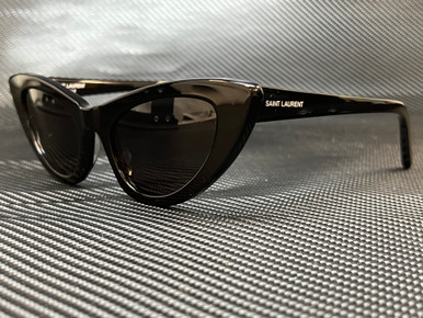 SAINT LAURENT SL 213 Lily 001 Black Cat Eye Women's 52 mm