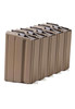 Five Pack of AR-15 10rd 7.62x39 Stainless Steel Magazines with FDE Coating and Black follower.