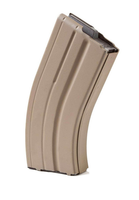 AR-15 20rd 7.62x39 FDE Stainless Steel Magazine with Black Follower (Blem) AR-15 20rd 7.62x39 FDE Stainless Steel Magazine with Black Follower (Blem)