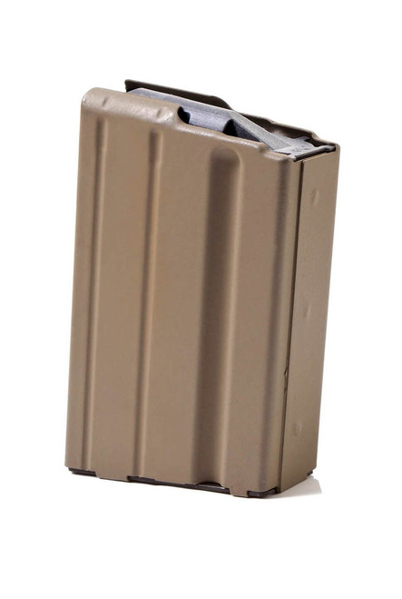 AR-15 5rd 6.8 SPC FDE Stainless Steel Magazine with Grey Follower AR-15 5rd 6.8 SPC FDE Stainless Steel Magazine with Grey Follower