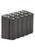Five Pack of AR-15 10rd 7.62x39 Stainless Steel Magazines with Black Marlube Coating and Black follower.