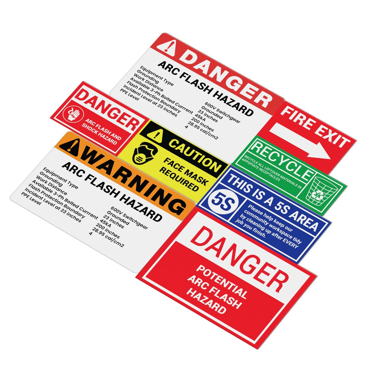 LabelMax Arc Flash Label Samples