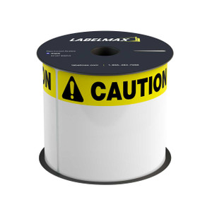 LabelMax® 300Xi Model Die-Cut Caution OSHA Header Roll