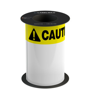 Die-Cut Caution OSHA Header Roll LabelMax