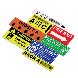 LabelMax Rack Label Samples