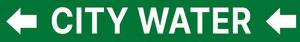 City Water Pipe Marker (White/Green)