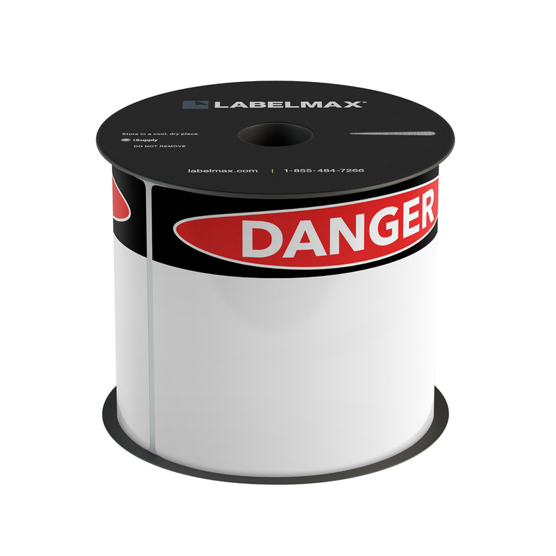 LabelMax® 300Xi Model Die-Cut Danger OSHA Header Roll