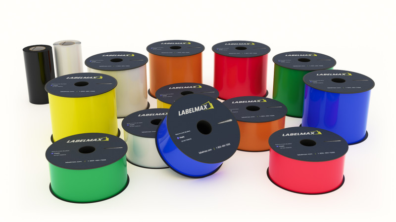 LabelMax 300Xi model vinyl label printer supplies and thermal transfer ribbon for 5S labeling
