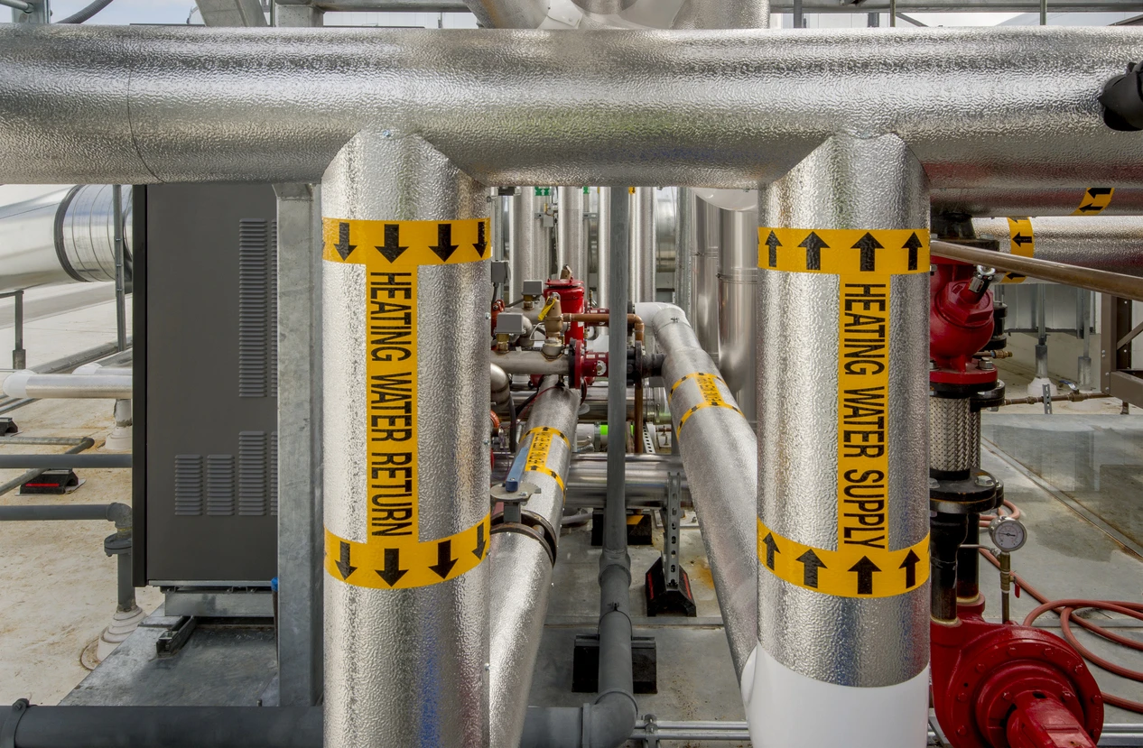 Pipe marking label