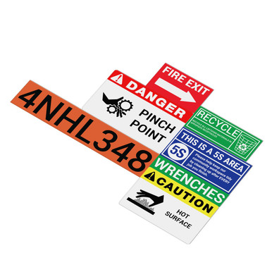 Designation Labels Equipment Labels for Industrial Use