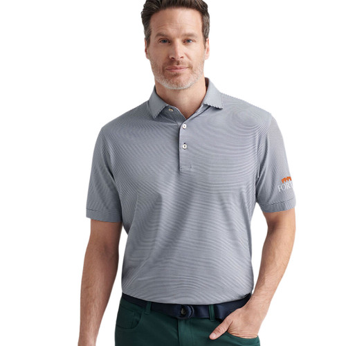 Peter Millar Jubilee Stripe Performance Short Sleeve Polo