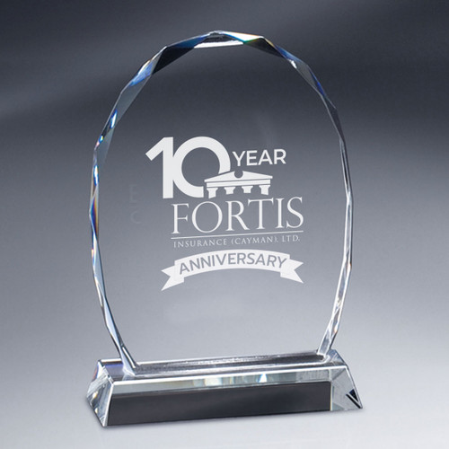 10 year Anniversary - Faceted Oval Crystal (Medium)