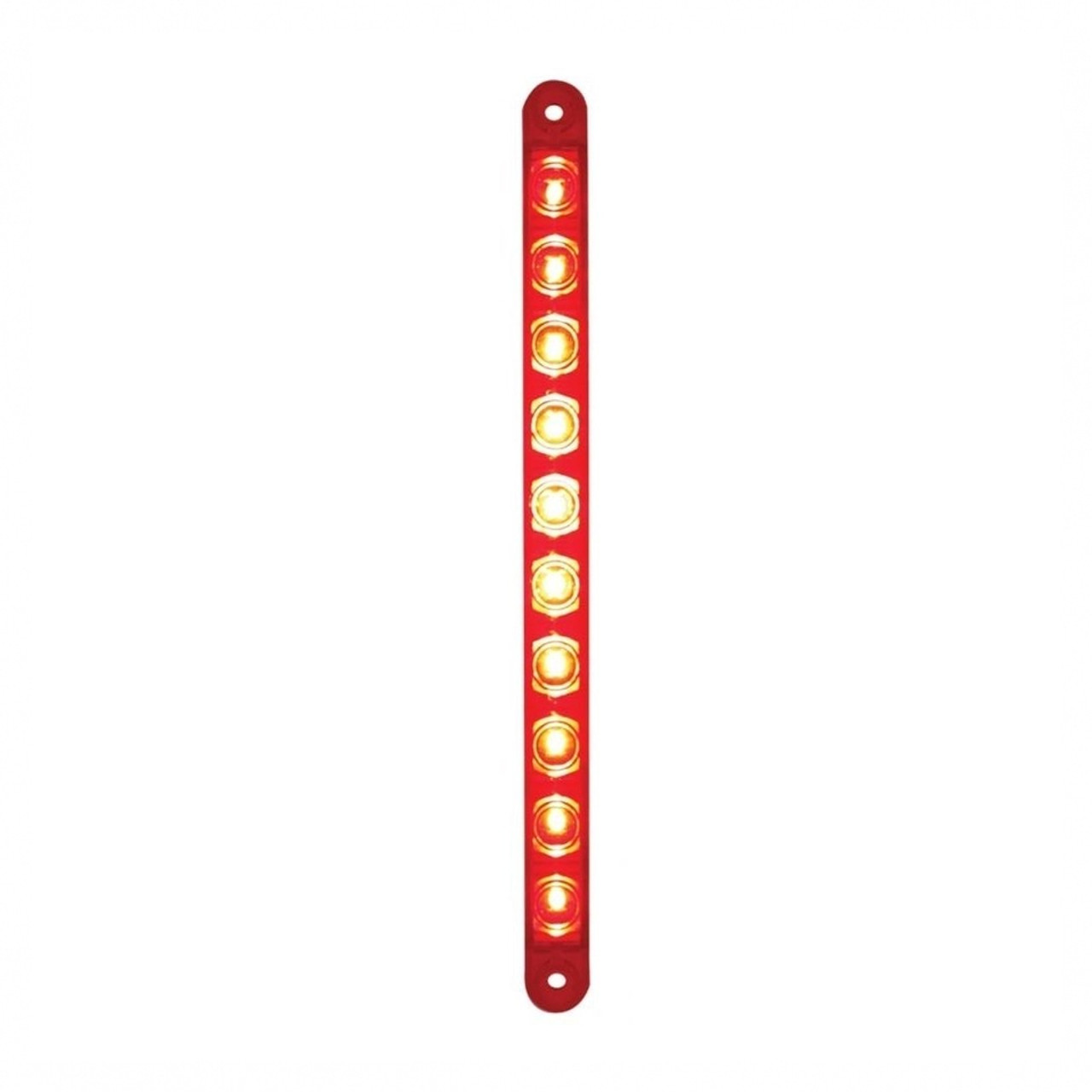 10 LED 9" Stop, Turn & Tail Light Bar Only - Red LED/Red Lens