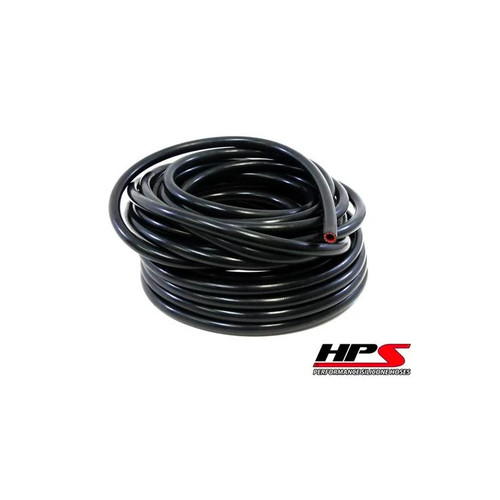 HPS 1" ID Black High Temp Reinforced Silicone Heater Hose Tubing, 25mm ID