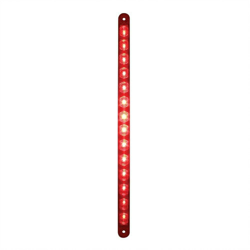 14 LED 12" Stop, Turn & Tail Light Bar Only - Red LED/Red Lens