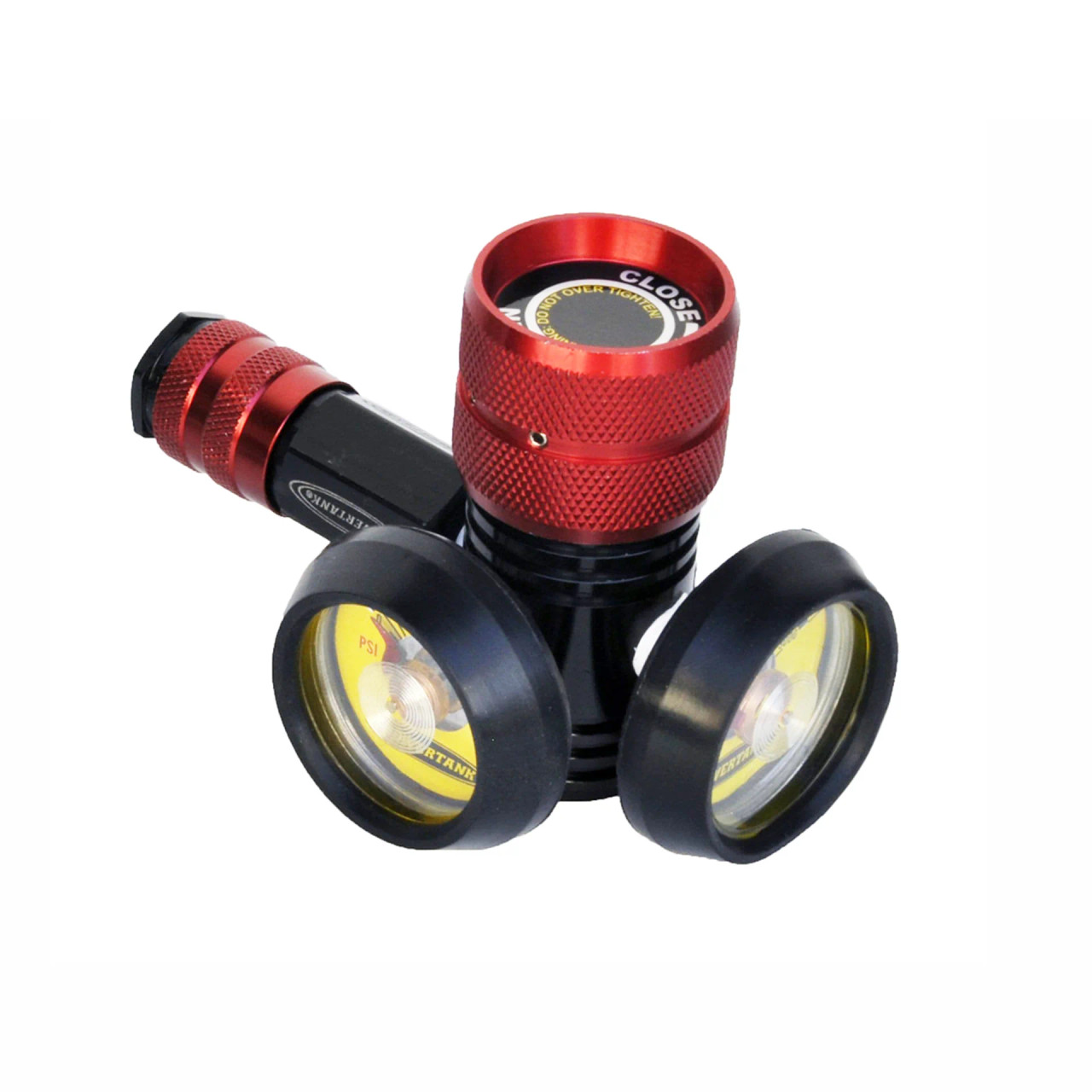 Power Shot 400 psi Sidearm CO2/N2 Regulator Pro Series Power Tank