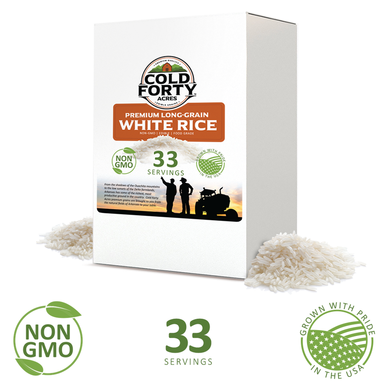 Emergency Food Bucket - Long Grain White Rice - Homestead Gristmill