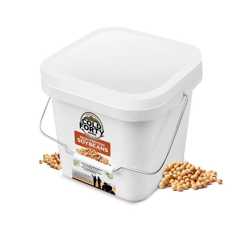 2X High-Protein Soybeans Bulk Emergency Food Supply - Cold Forty Acres™