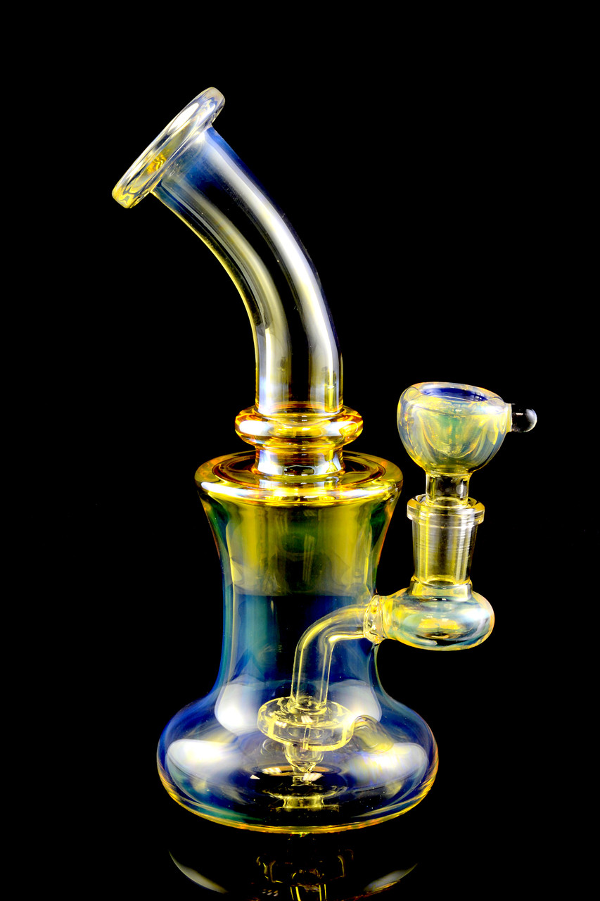 Medium Stemless GoG Silver Fume Color Changing Glass Hanger Banger WP1398