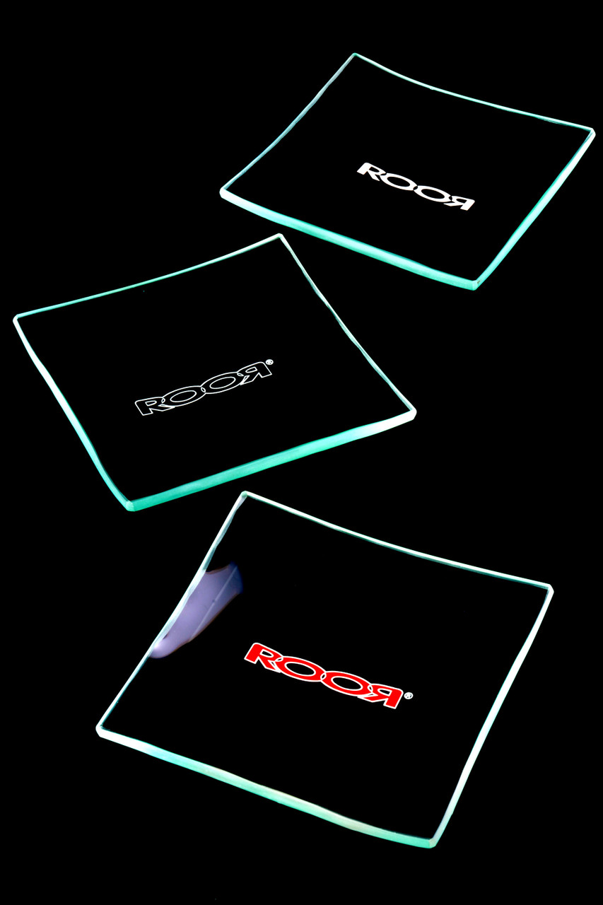 RooR Square Glass Rolling Tray RP310 Wholesale Head Shop Supplies
