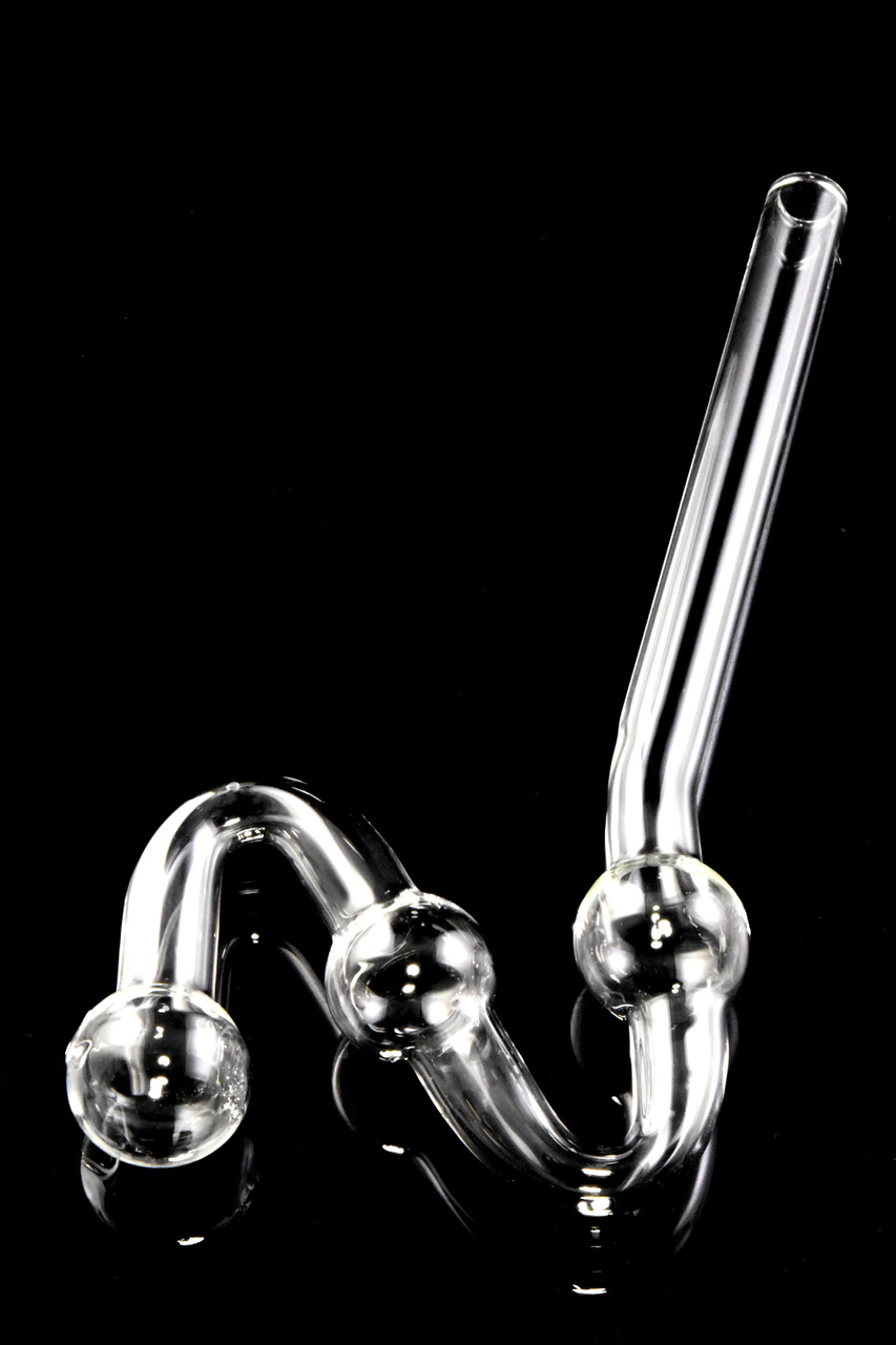 Clear Glass Water Dog Oil Burner Pipe OIL163 Bulk Oil Burners