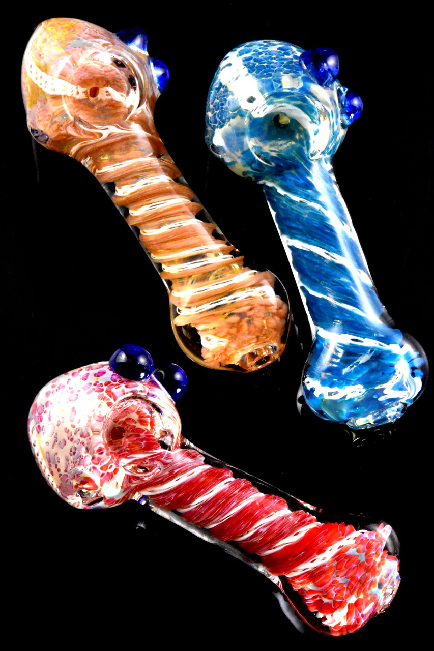 color-changing-swirl-striped-frit-glass-pipe-p2751-wholesale-spoon