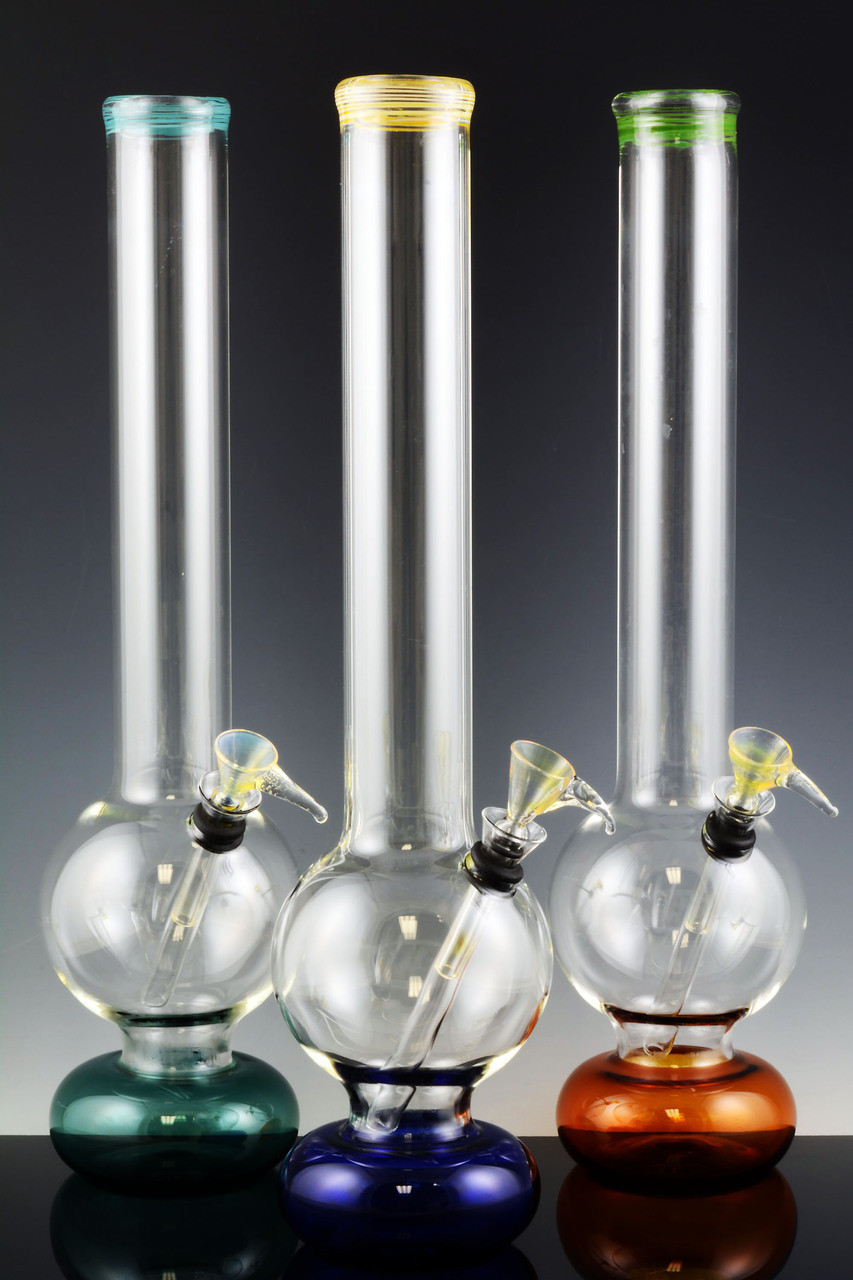 (US Made) Large Colored Glass Water Pipe WP877 Water Bongs Wholesale