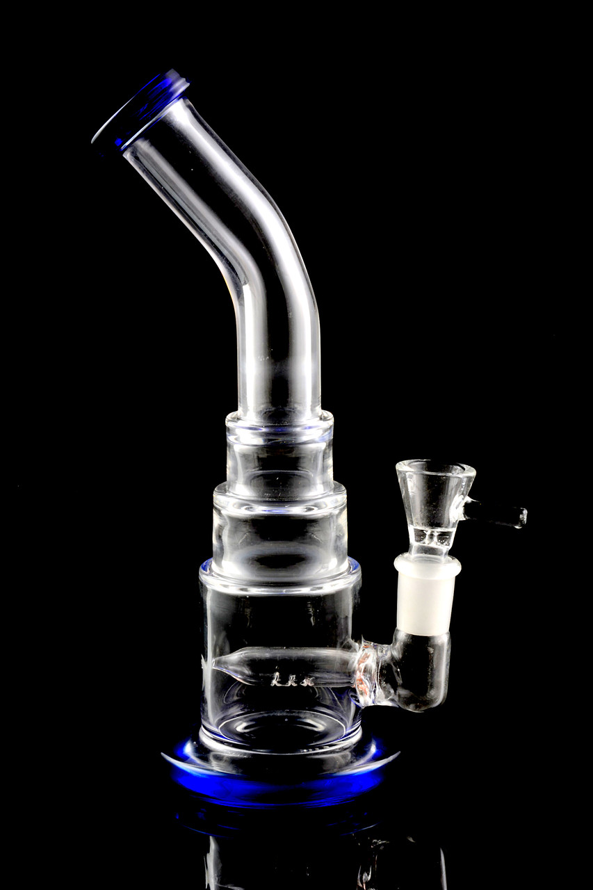 Small Stemless GoG Bent Neck Wholesale Water Pipes with Inline Perc
