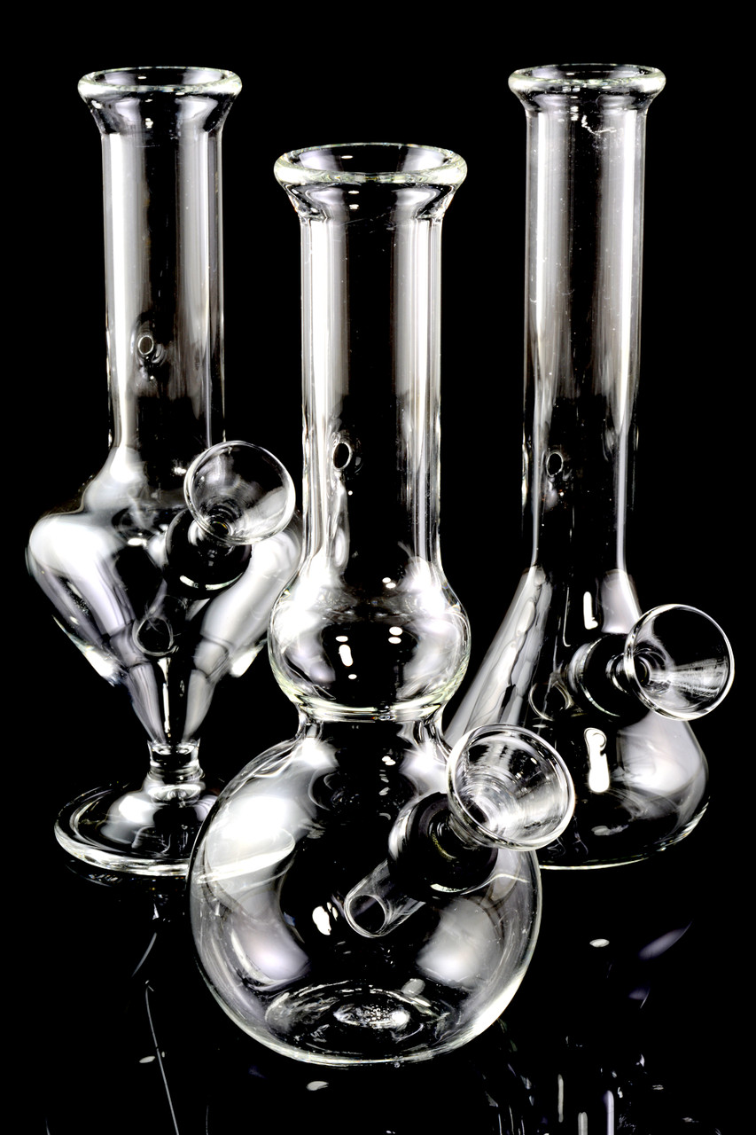 (US Made) Small Glass Water Pipe with Carb WP1660 Wholesale Smoke