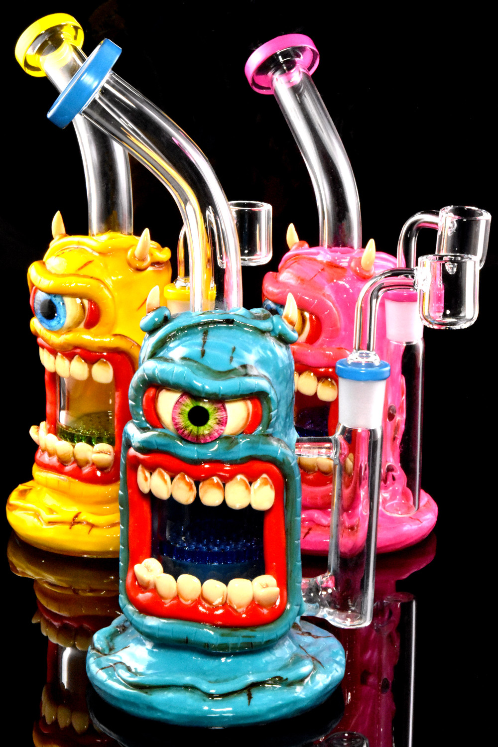 Small Cyclops Monster GoG Dab Rig with Honeycomb Perc - WP2688