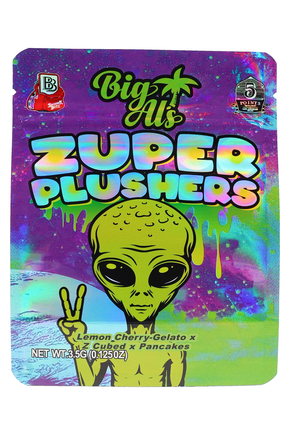 50-Pack 1/8 oz Strains Mylar Bags | Wholesale