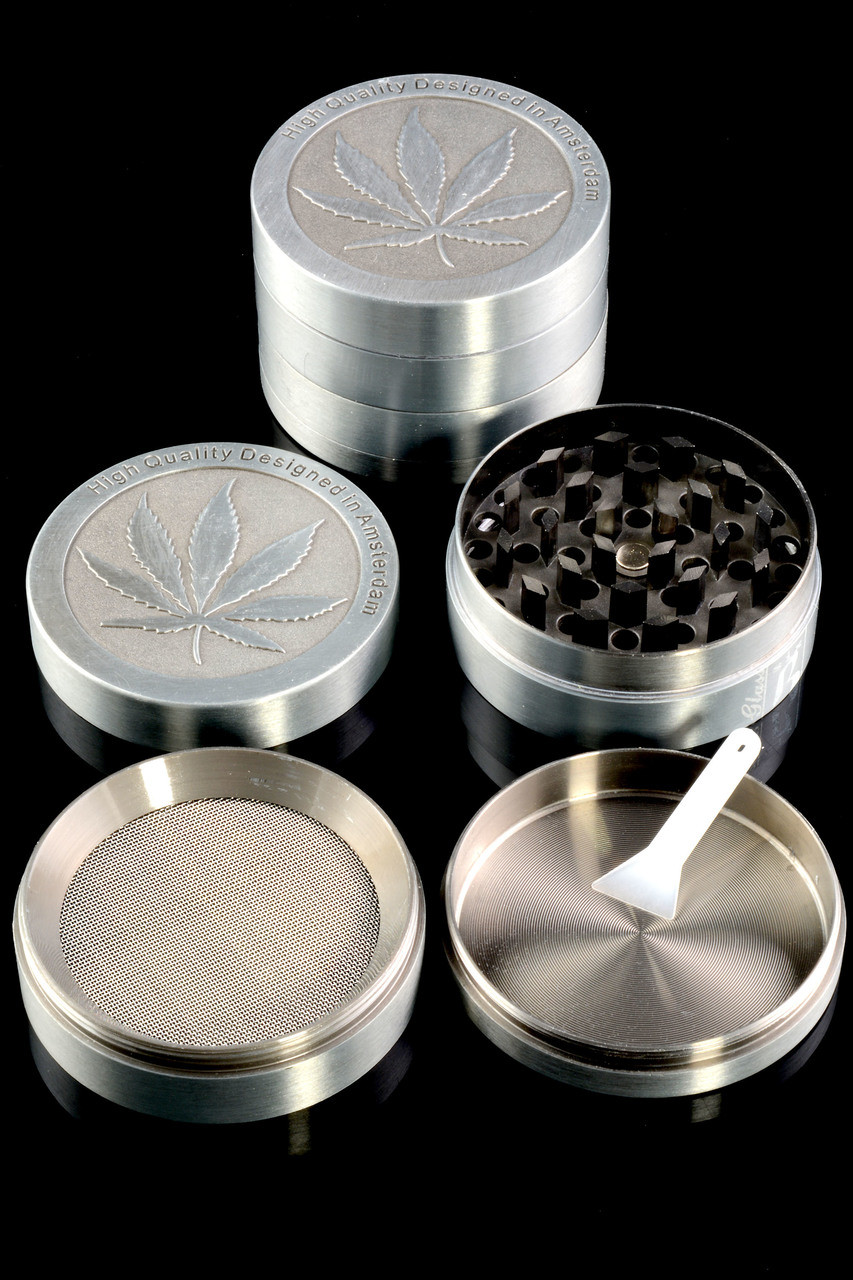 50mm 4 Part Leaf Grinder G0229 Wholesale Head Shop Distributors