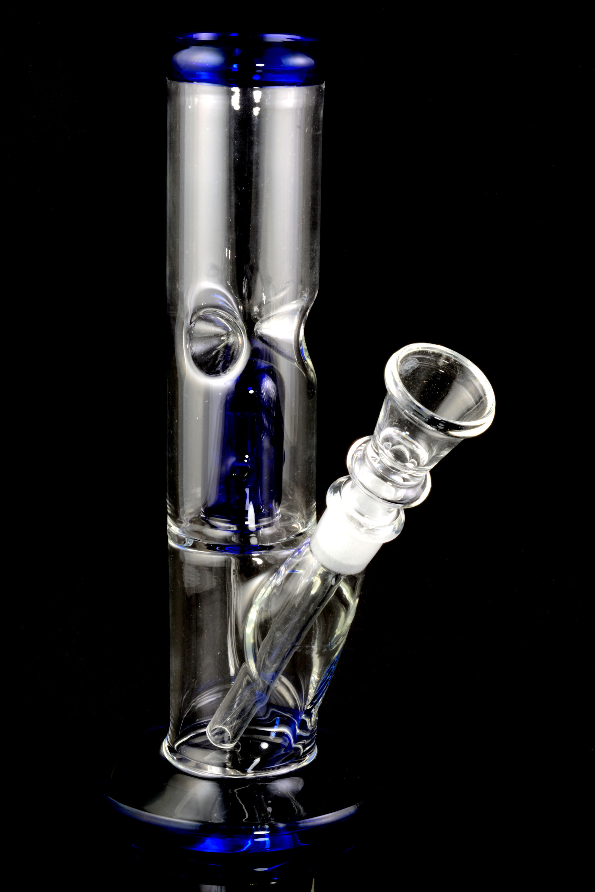 Small Glass Straight Shooter Water Pipe with Dome Perc WP1843 Bulk