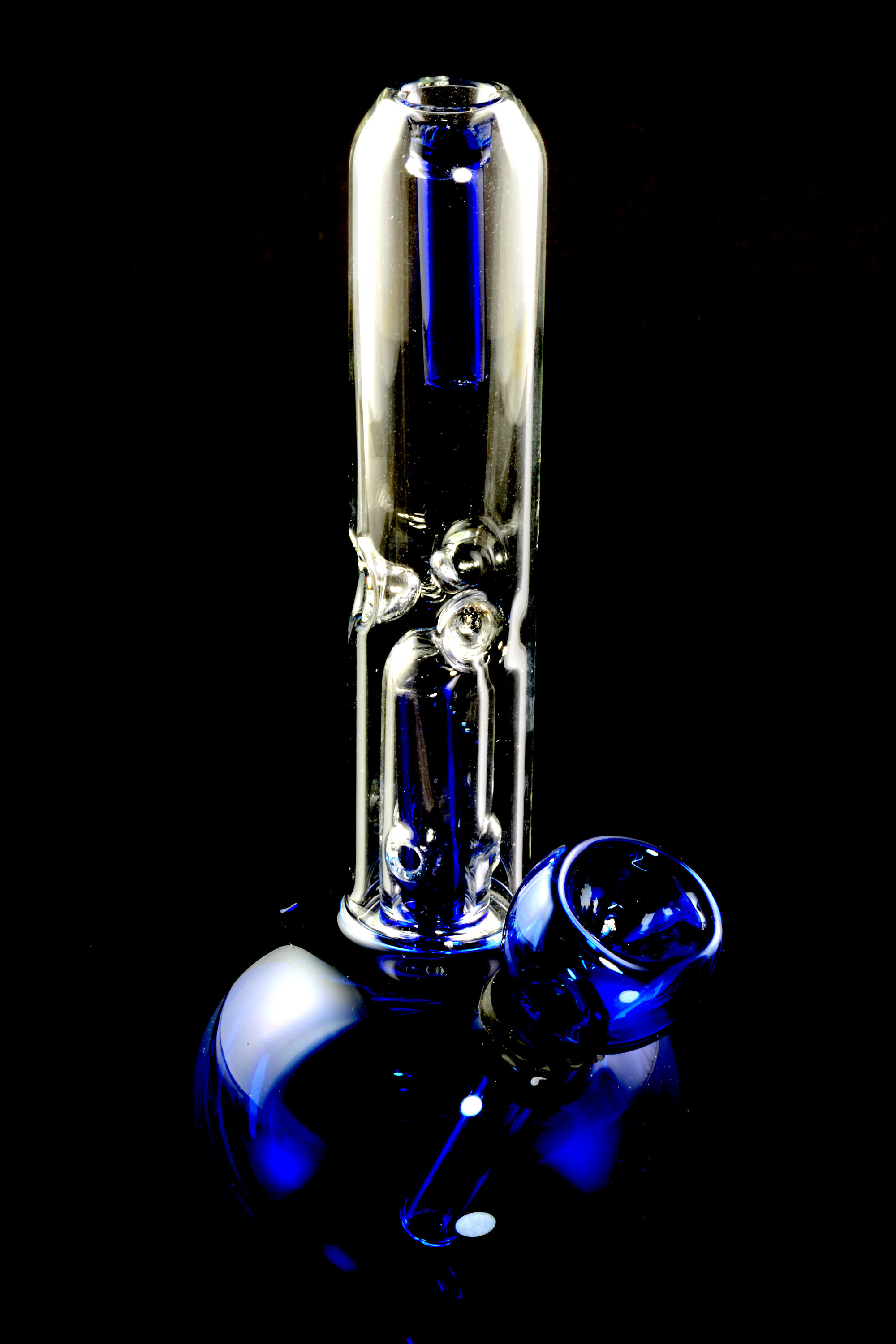 Small Colored Glass Water Pipe with Carb WP2085