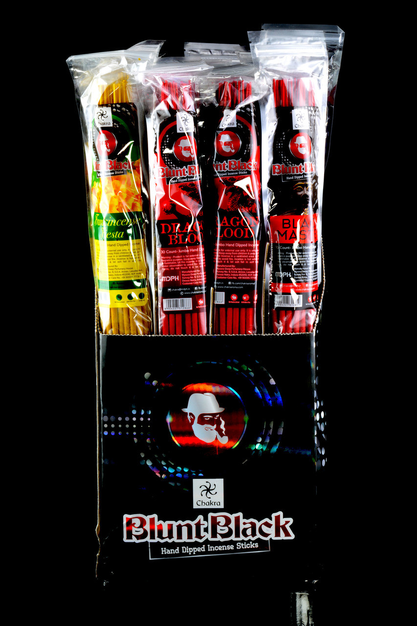 Jumbo Chakra Blunt Black Incense Sticks M0281 Bulk Incense for Resale