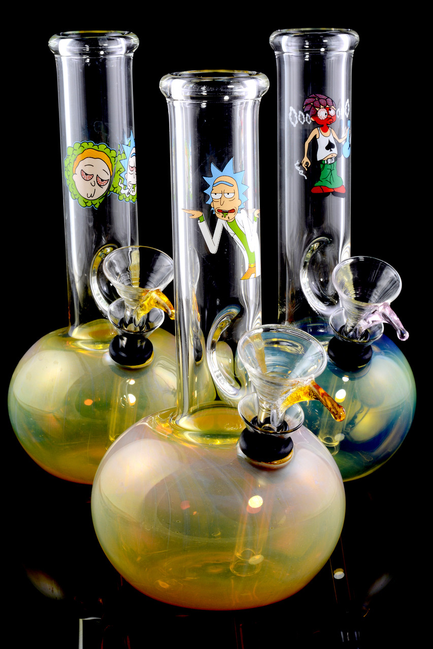 (US Made) Small Color Changing Decal Water Pipe WP1646