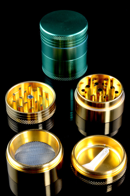 40mm 4 Pc Colored Zinc Alloy Grinder - G0304