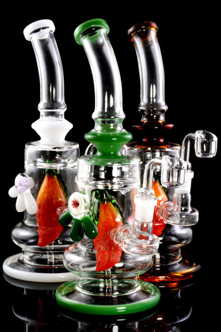 Medium Stemless GoG Dab Rig with Frit Fruit Perc - WP1923