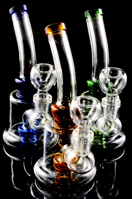 Small Stemless GoG Water Pipe with Stemline Showerhead Perc - WP1946